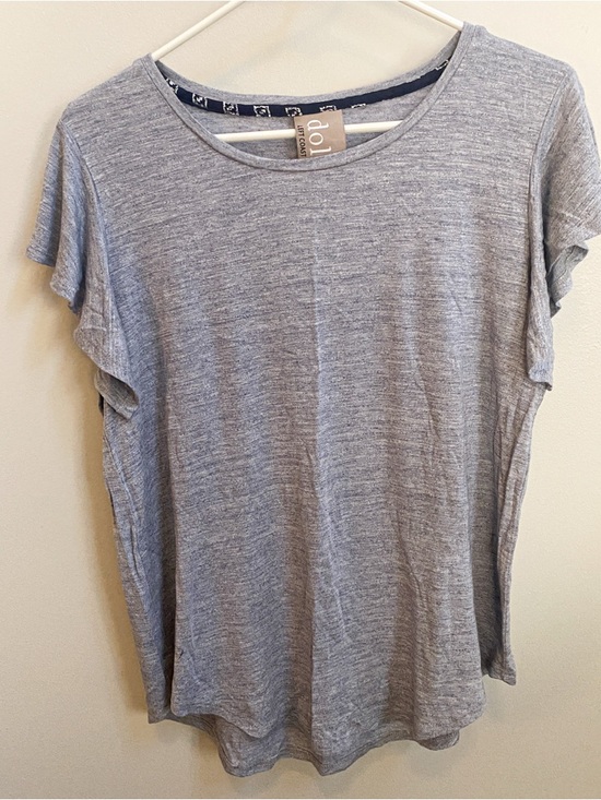 Anthropologie Dolan Women’s Heather Gray Daily Short-Sleeve Tee Size M - Picture 2 of 4